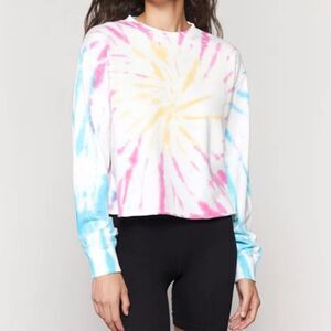 Spiritual Gangster Follow Mazzy Pullover Sweatshirt Tie Dyed Cotton Candy size M